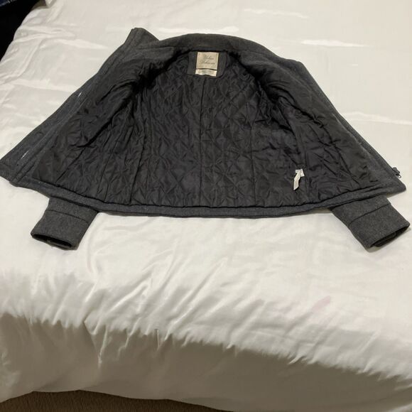 Urban Behavior Wool Blend Coat Gray Womens M Classic Button Pockets Lined - Picture 6 of 6